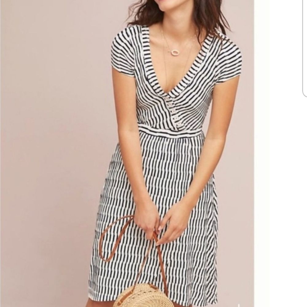 Anthropologie Maeve Paladino Faux Wrap Dress